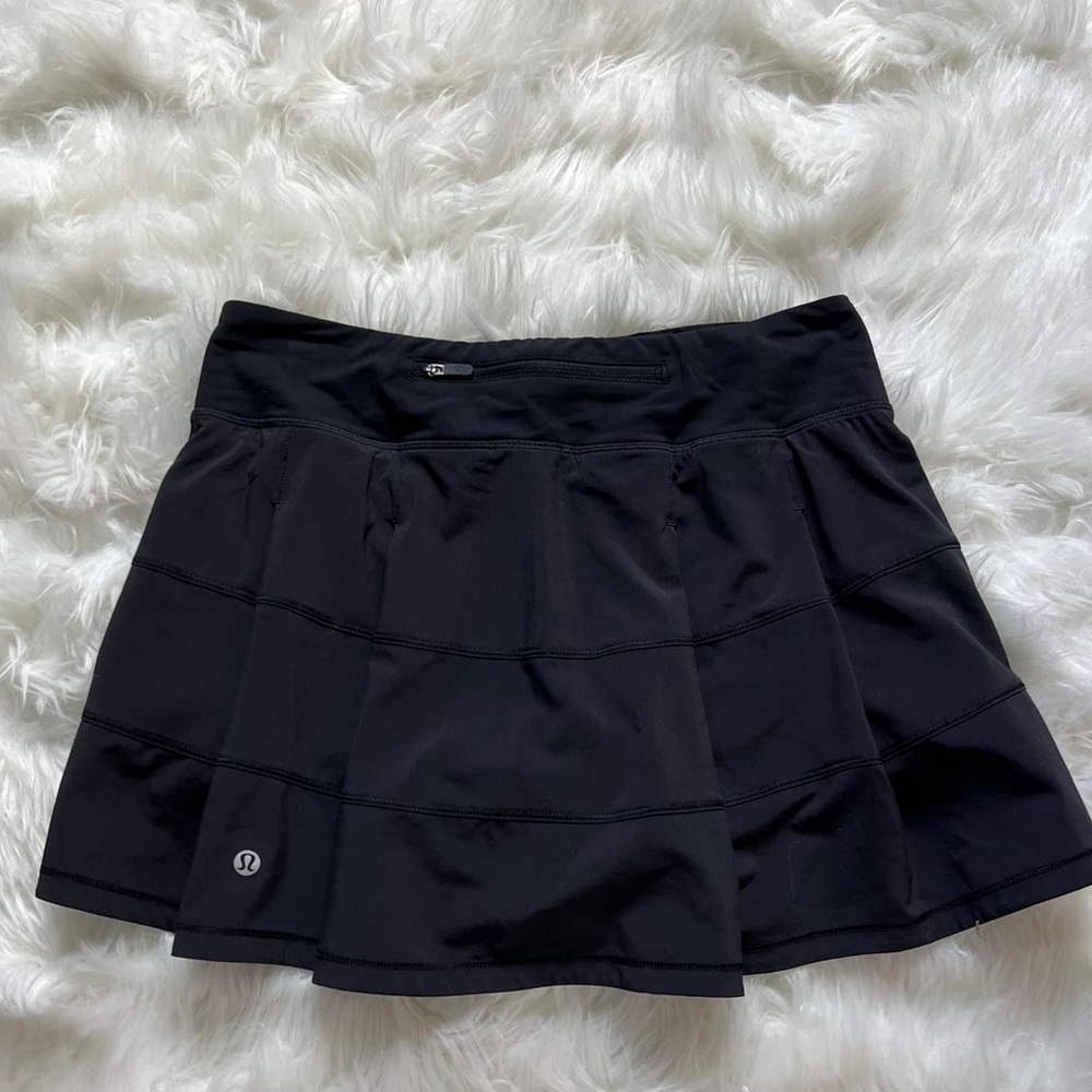 Lululemon Pace Rival Skirt, Black, Size 4 Tall